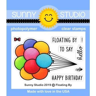 Sunny Studio Clear Stamps - Floating By